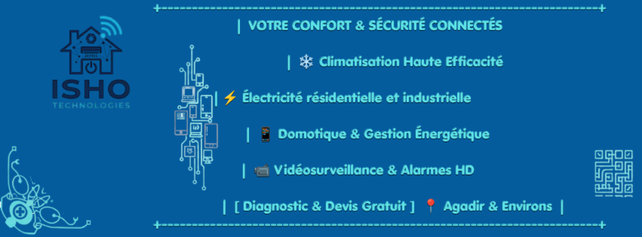 Bannière ISHO Technologies - Agadir et Casablanca